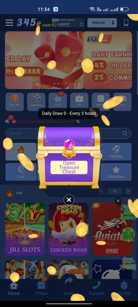 345E Game Welcome Bonus